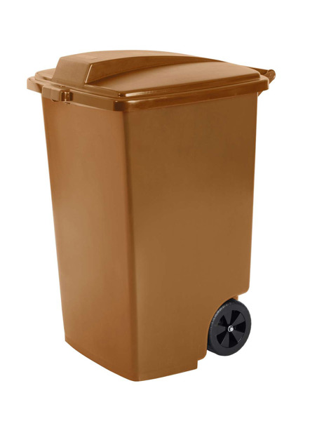 Контейнер для мусора на колесах Outdoor Bin 100л коричневый CURVER 235903 фото в интернет-магазине meandhome.ru