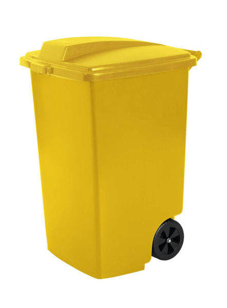 Контейнер для мусора на колесах Outdoor Bin 100л желтый CURVER 235963 фото в интернет-магазине meandhome.ru