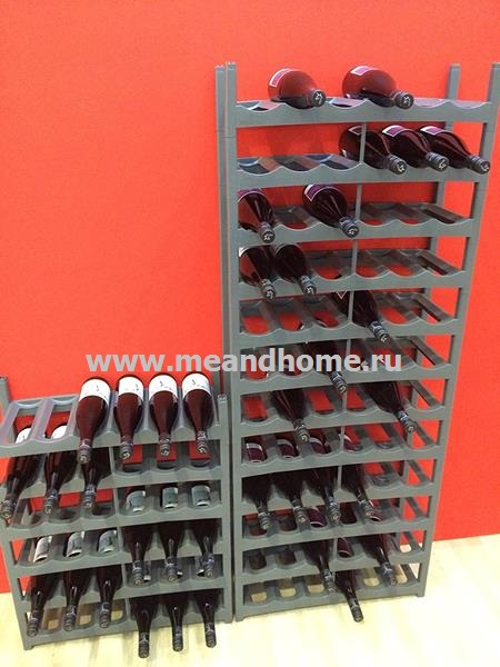 ТОВАРЫ Полка для хранения бутылок ROTHO 1166108853 600х220х140мм антрацит  в интернет-магазине meandhome.ru