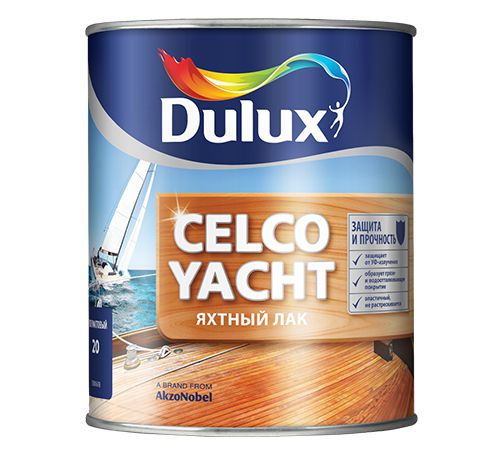 DULUX Лак яхтный Celco Yacht 20 алкидно-уретановый полуматовый 1л (п/з) фото в интернет-магазине meandhome.ru