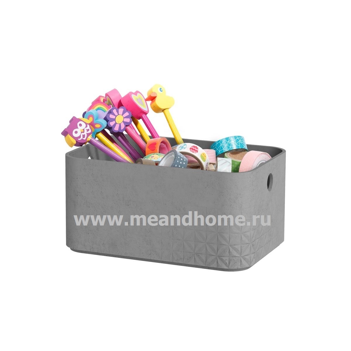 Контейнер для хранения Beton S 4л с крышкой прямоугольный светло-серый CURVER 243399 в интернет-магазине meandhome.ru