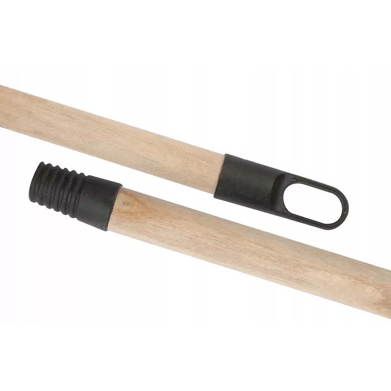 Ручка для швабры деревянная 110см (упаковка 25шт) с пластиковыми насадками М 1000 фото в интернет-магазине meandhome.ru