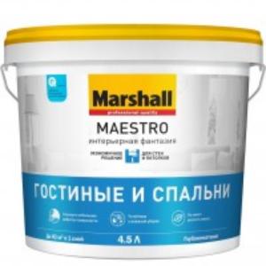 Marshall Краска водно-дисперсионная Maestro Интерьерная фантазия BW 4,5 л (нов)