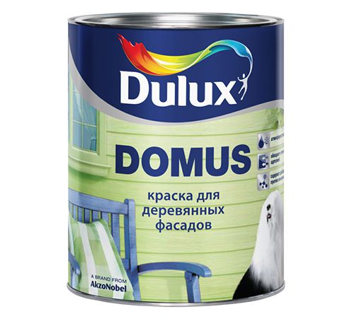 DULUX Краска Domus BW для деревянных фасадов, масляно-алкидная 1 л (п/з) фото в интернет-магазине meandhome.ru