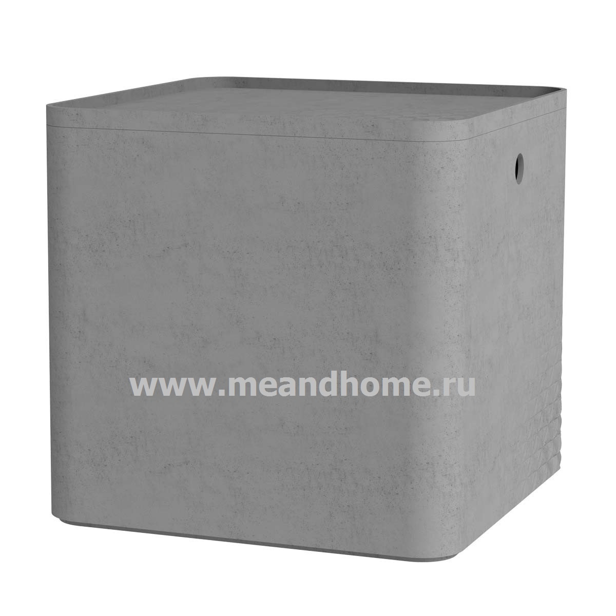 Контейнер для хранения Beton XL 18л с крышкой квадратный светло-серый CURVER 243402 в интернет-магазине meandhome.ru