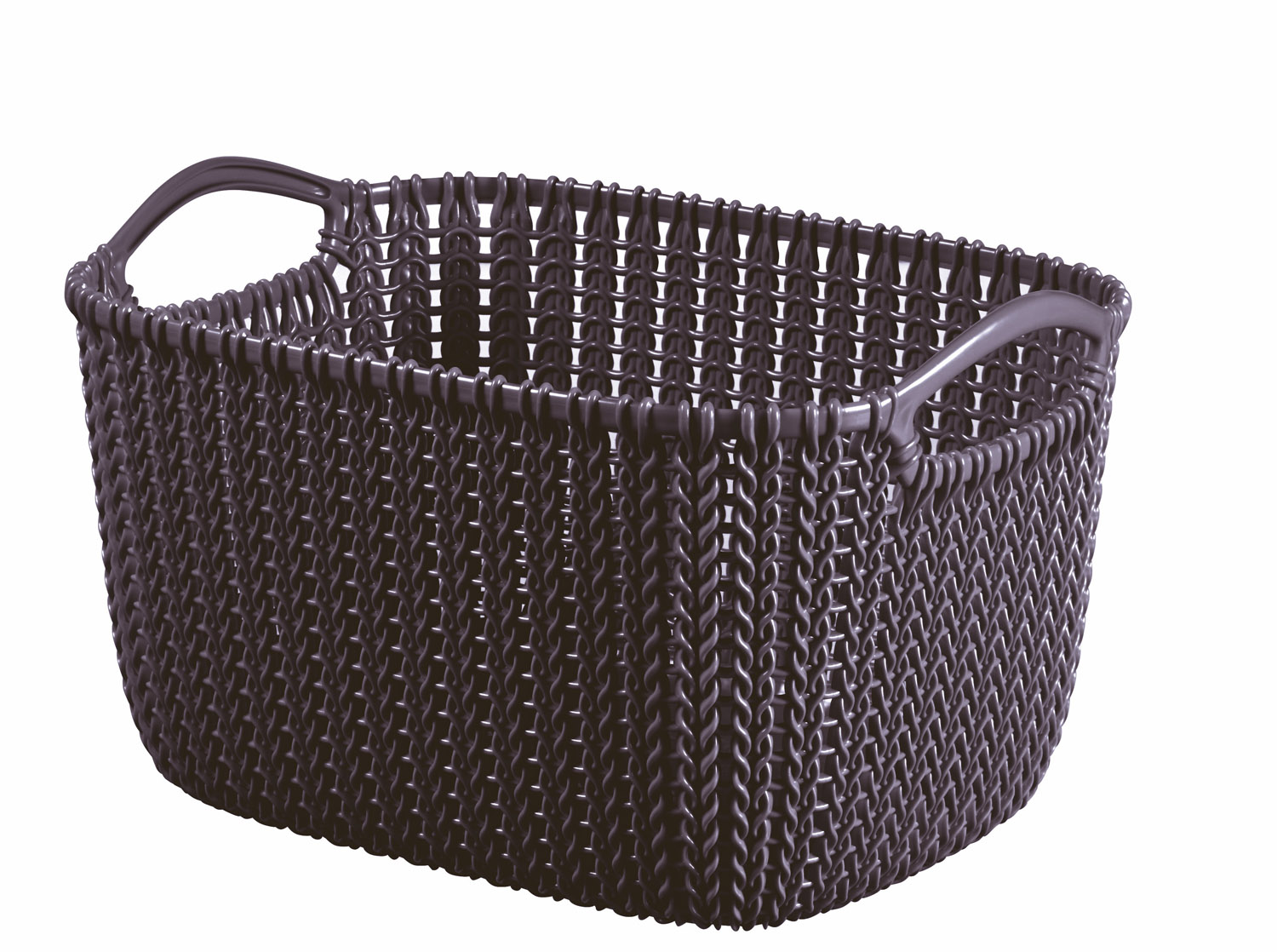 Корзина для хранения Knit S 8л прямоугольная CURVER 230119 фиолетовый в интернет-магазине meandhome.ru