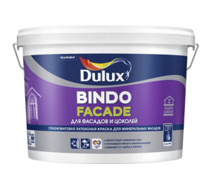 DULUX Краска Bindo Facade для фасада и цоколя BW 10 л