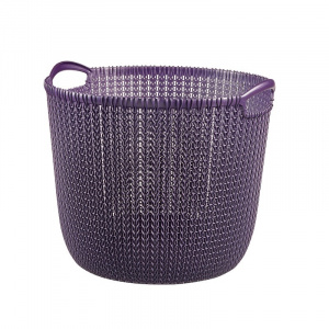 Корзина для хранения Knit 30л круглая фиолетовый CURVER 229997