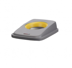 Крышка контейнера Selecto круглое отверстие темно-серый/желтый ROTHO 4562090001