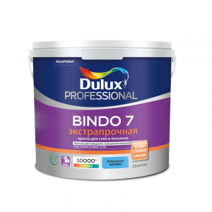 DULUX Краска водно-дисперсионная Professional Bindo 7 BW матовая 2,5 л