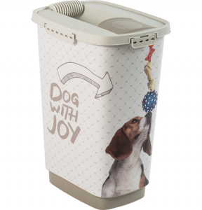 Контейнер для сухого корма Cody 25л ROTHO 40019 10535 рисунок радость Собаки