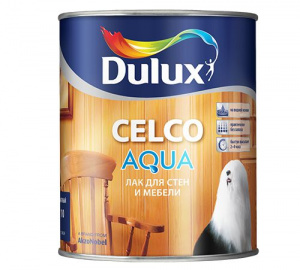 DULUX Лак для стен и мебели Celco Aqua 70 водный глянцевый 1 л