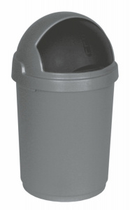 Ведро для мусора Bullet bin 25л серебристый, черный CURVER 175002