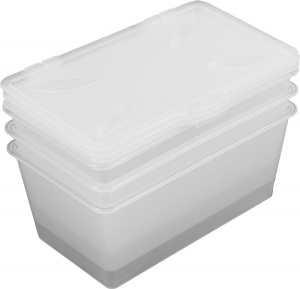 Набор контейнеров для хранения SNAPPY 3х0,8л прозрачный ROTHO 1756900096