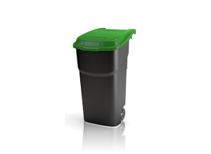 Контейнер для мусора пластиковый на колесах Atlas 100л черный, зеленый ROTHO 4510105053