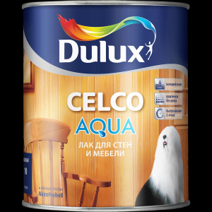 DULUX Лак для стен и мебели Celco Aqua 10 водный матовый 1 л (п/з)