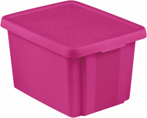 Коробка для хранения Essentials 26л с крышкой фиолетовый CURVER 225450