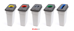 Контейнер для мусора Selecto 55л без крышки серый ROTHO 4000306189