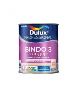 DULUX Краска водно-дисперсионная Professional Bindo 3 BW глубокомат. 1 л