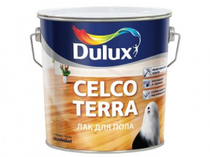 DULUX Лак паркетный Celco Terra 45 алкидно-уретановый полуглянцевый 2,5 л