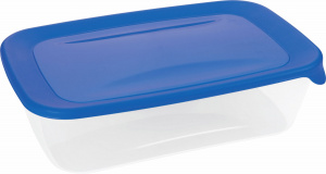 Контейнер для СВЧ прямоугольный Fresh&Go 2л синий, прозрачный CURVER 182295