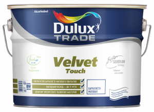 DULUX Краска водно-дисперсионная Trade Velvet Touch матовая bs BW 10л