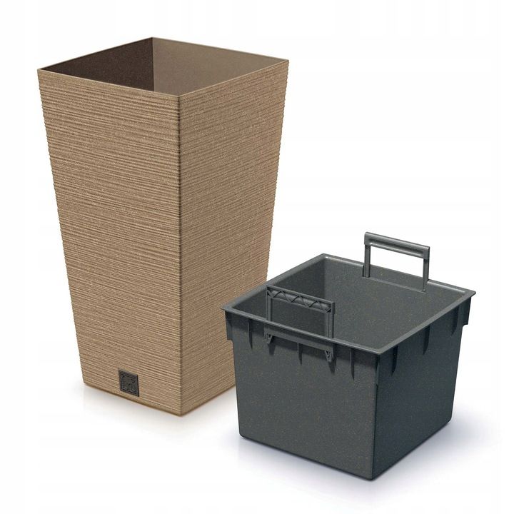 Кашпо Furu Square 39,5х39,5х75,5см 91,5л DFSH400W-4665W светлое дерево фото в интернет-магазине meandhome.ru