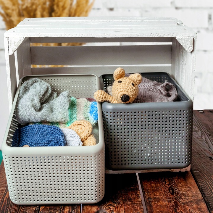 Корзина для хранения MADEI 13л ROTHO 10157 белый 3шт в интернет-магазине meandhome.ru