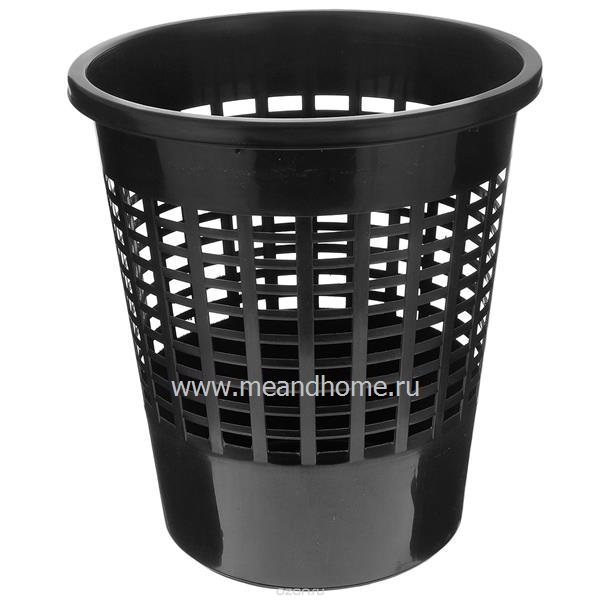 Корзина для бумаг Basic 10л черный CURVER 159879 фото в интернет-магазине meandhome.ru