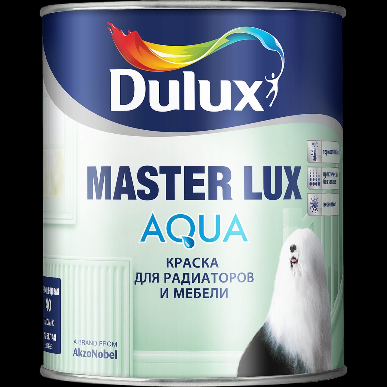 DULUX Краска Master Lux Aqua 40 BC водная 0,93л (п/з) фото в интернет-магазине meandhome.ru