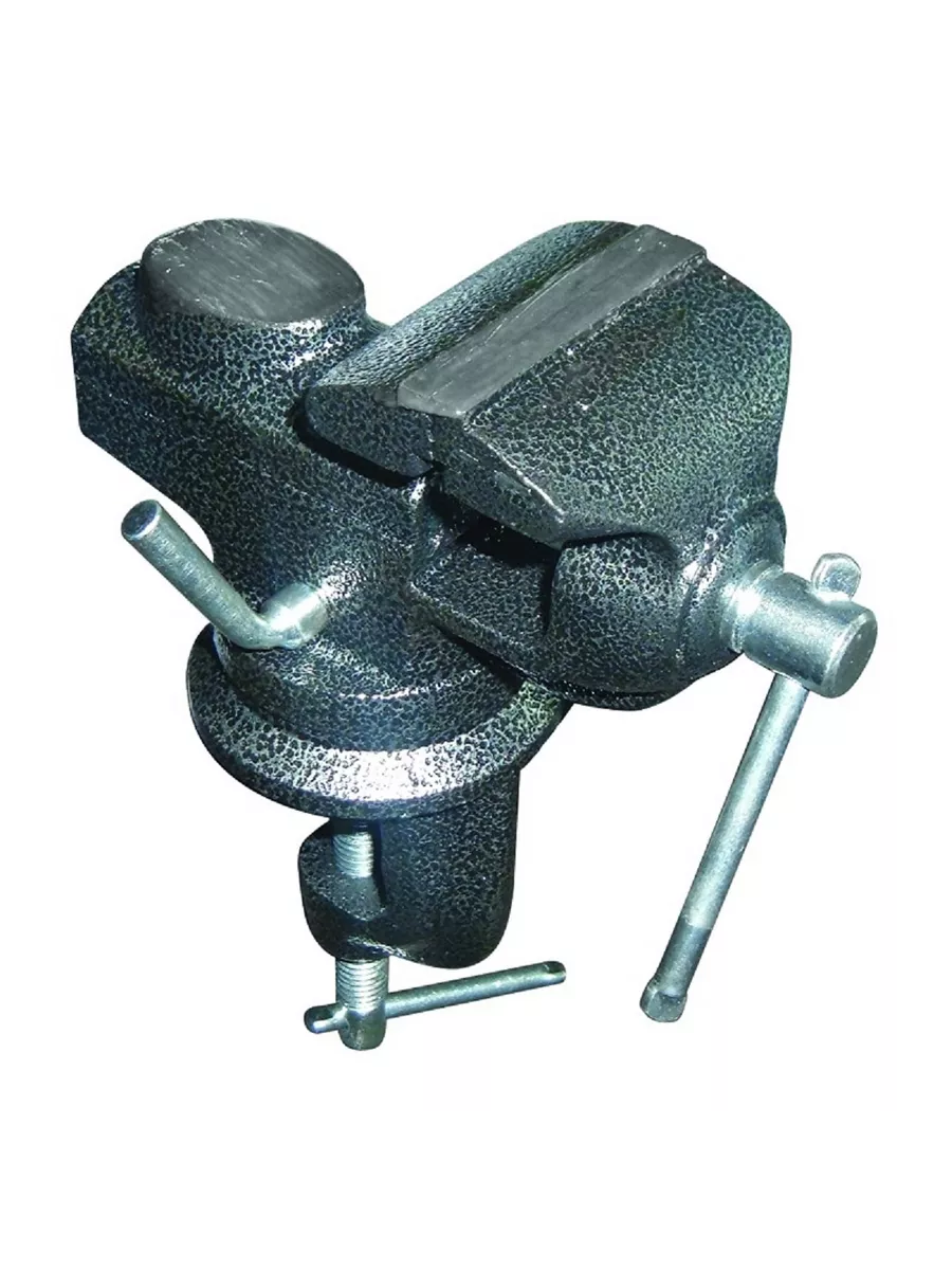 Тиски настольные поворотные 65 мм Biber 85887 с наковальней фото в интернет-магазине meandhome.ru