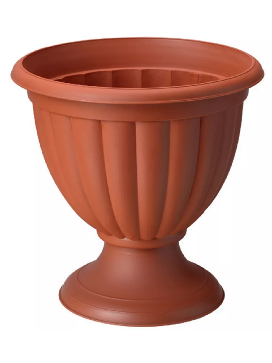 Вазон Грация 3 d29см h29см 6,6л терракот FP 1007 фото в интернет-магазине meandhome.ru