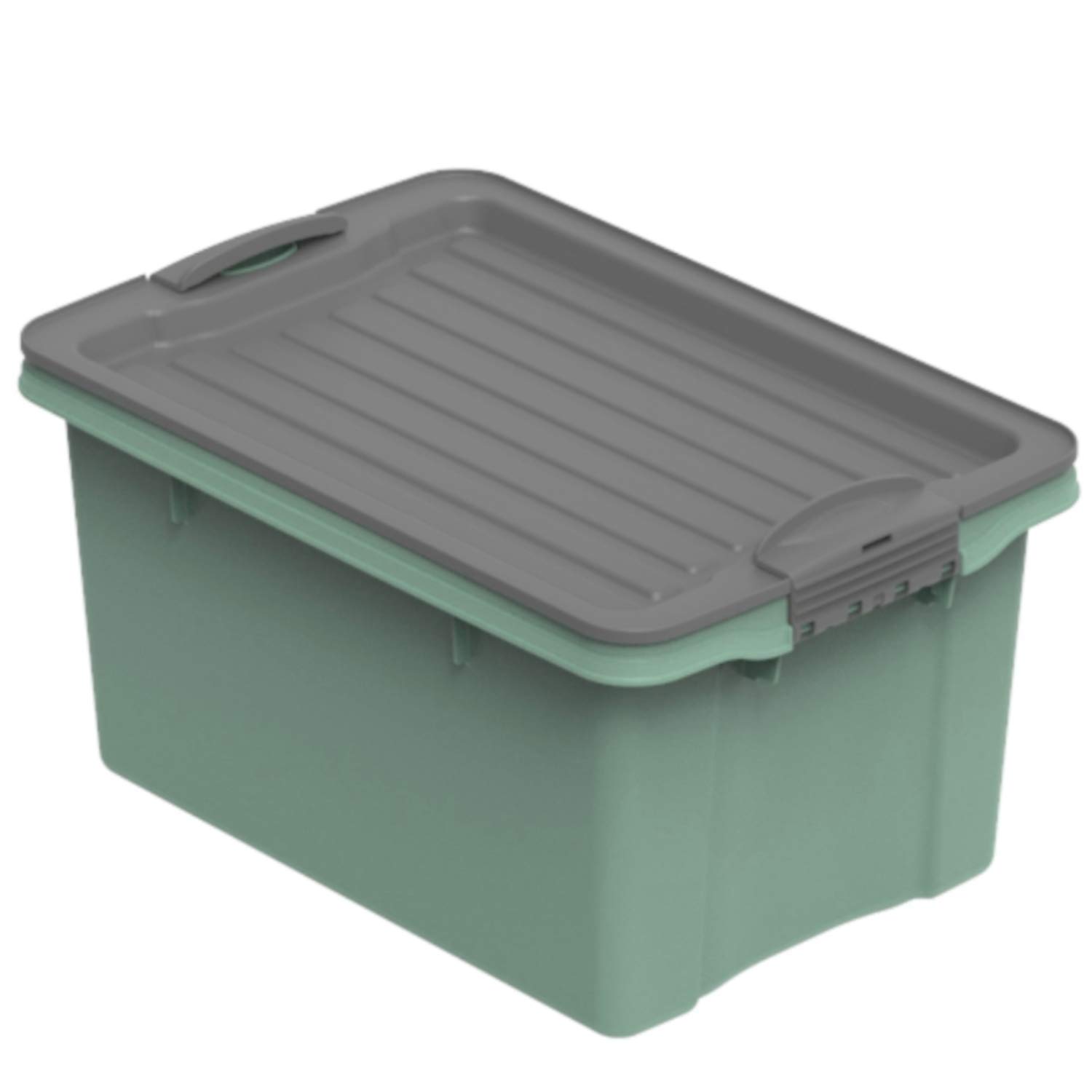 Ящик для хранения Compact 4,5л штабелируемый прозрачный, светло-зеленый ROTHO 1776205092PC в интернет-магазине meandhome.ru