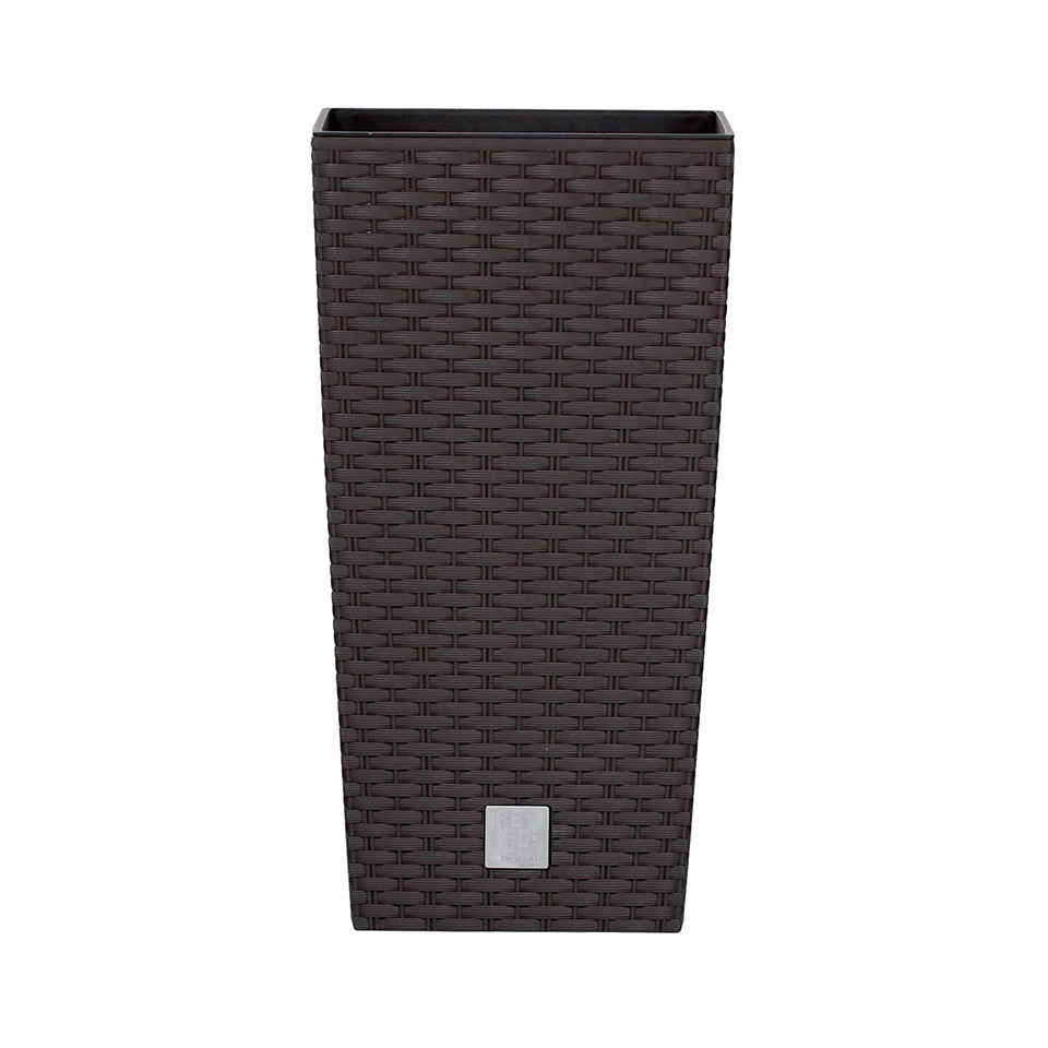 Кашпо для цветов Prosperplast Rato Square 40×40×75см 91,5л умбра DRTS400-440U фото в интернет-магазине meandhome.ru