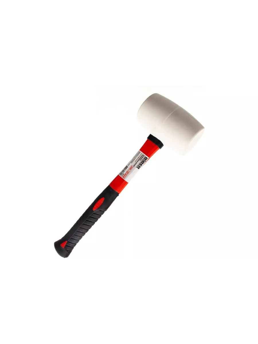 Киянка резиновая 60 мм с фибергласовой обрезиненной рукояткой "Профи" 550 гр. Biber 85417 фото в интернет-магазине meandhome.ru