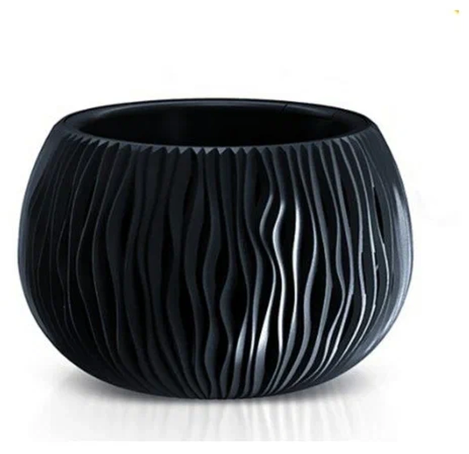 Кашпо SANDY Bowl d29см h19,5см антрацит DSK290-S433 фото в интернет-магазине meandhome.ru
