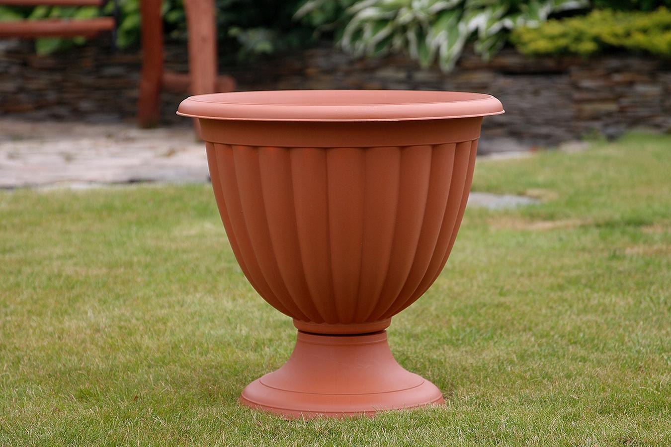 Вазон Грация 3 d29см h29см 6,6л терракот FP 1007 фото в интернет-магазине meandhome.ru