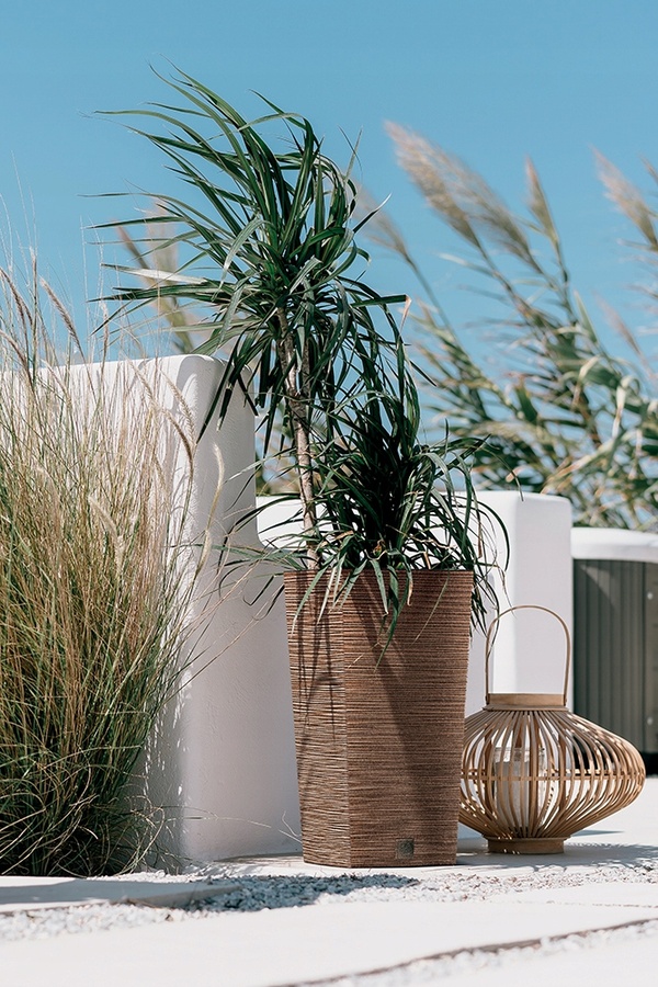 Кашпо Furu Square 39,5х39,5х75,5см 91,5л DFSH400-S449 белое фото в интернет-магазине meandhome.ru