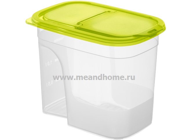 ТОВАРЫ Емкость для сыпучих продуктов 2,2л Sunshine прозрачный, лайм ROTHO 1121005073 в интернет-магазине meandhome.ru