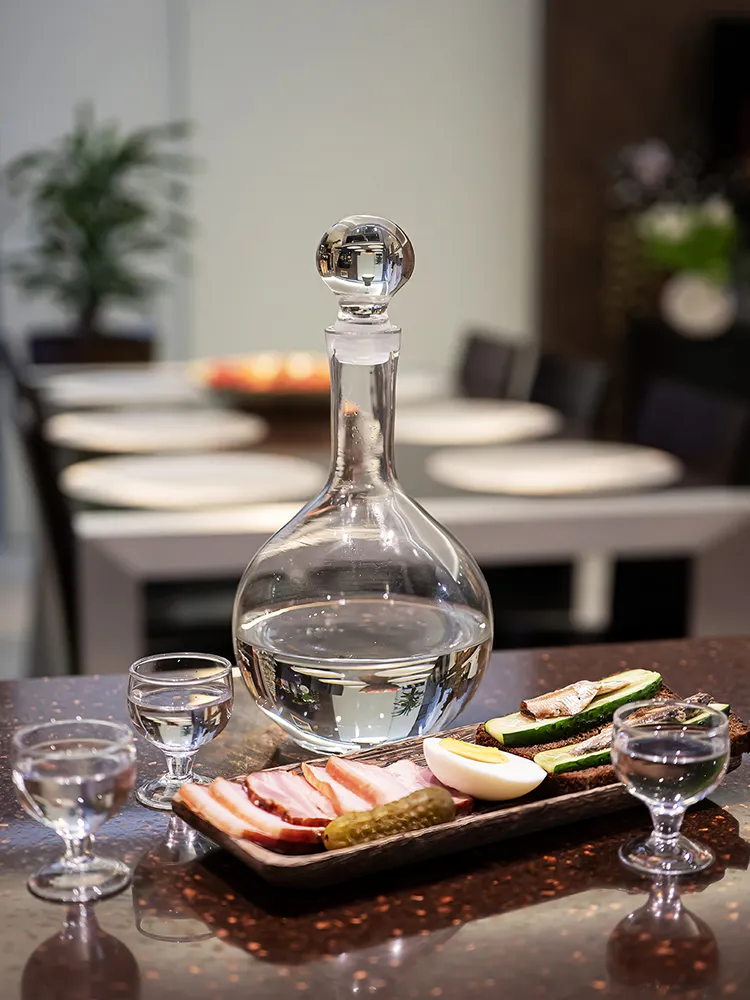 ТОВАРЫ Графин для вина 5247 стекло 1л без ручки гладь в интернет-магазине meandhome.ru