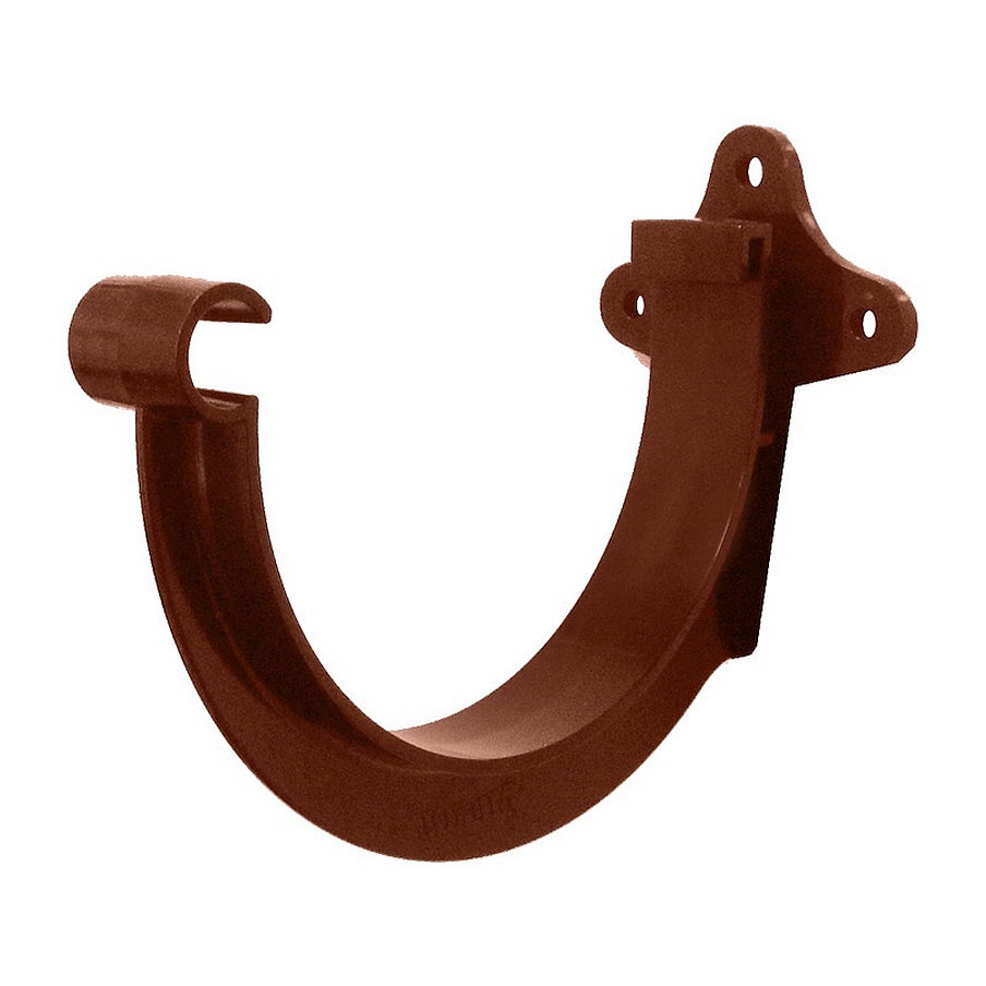 Кронштейн желоба водостока пластиковый 125-130мм коричневый 094912 фото в интернет-магазине meandhome.ru