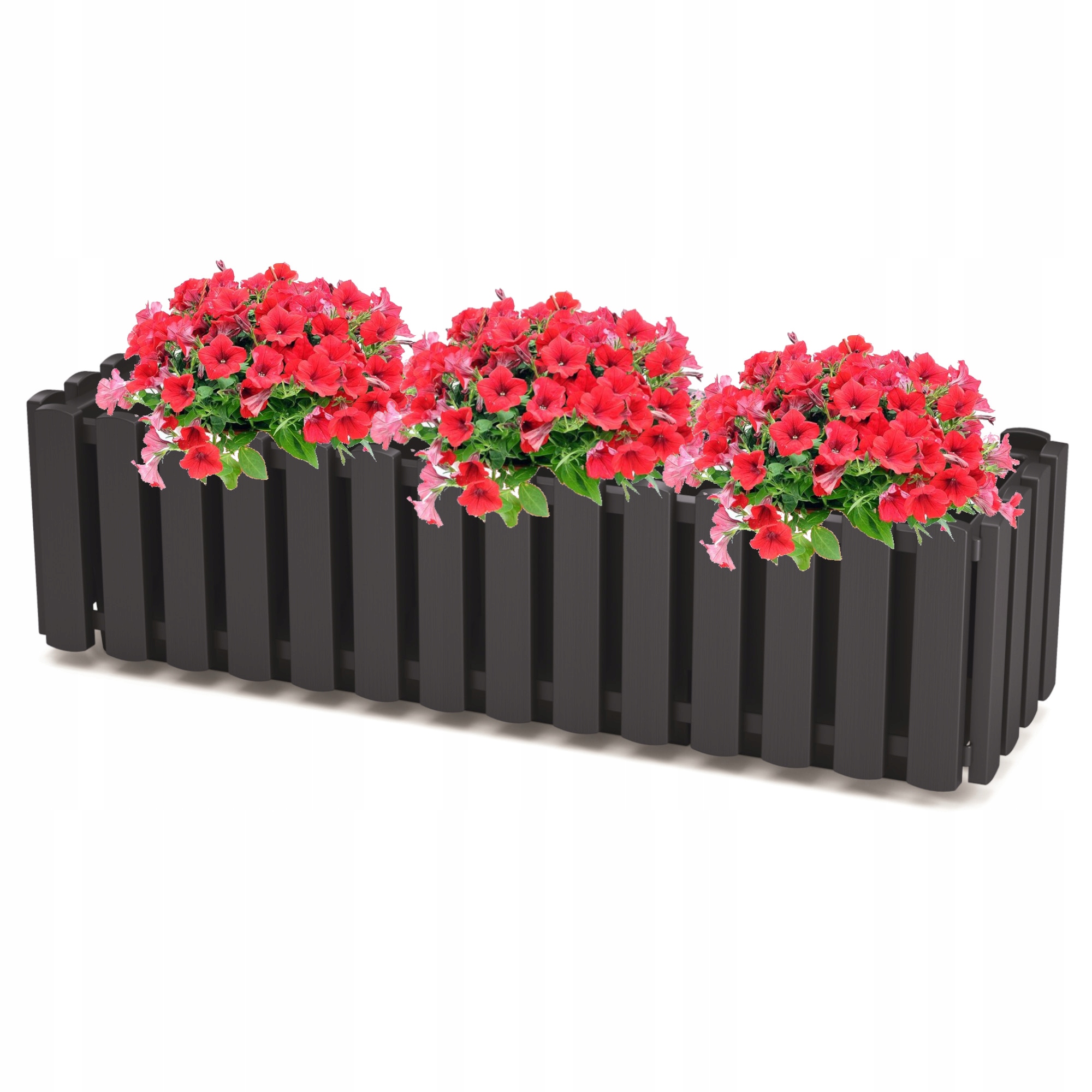 Ящик балконный Boardee Fence 58х18х16см антрацит DDEF600 фото в интернет-магазине meandhome.ru