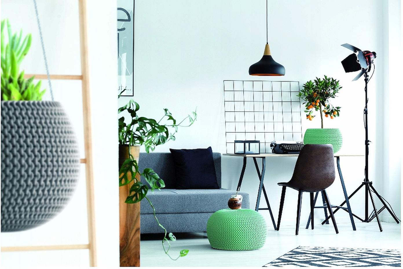 Кашпо SPLOFY BOWL d37см h21,8см 9л антрацит DKSP370-S433 фото в интернет-магазине meandhome.ru