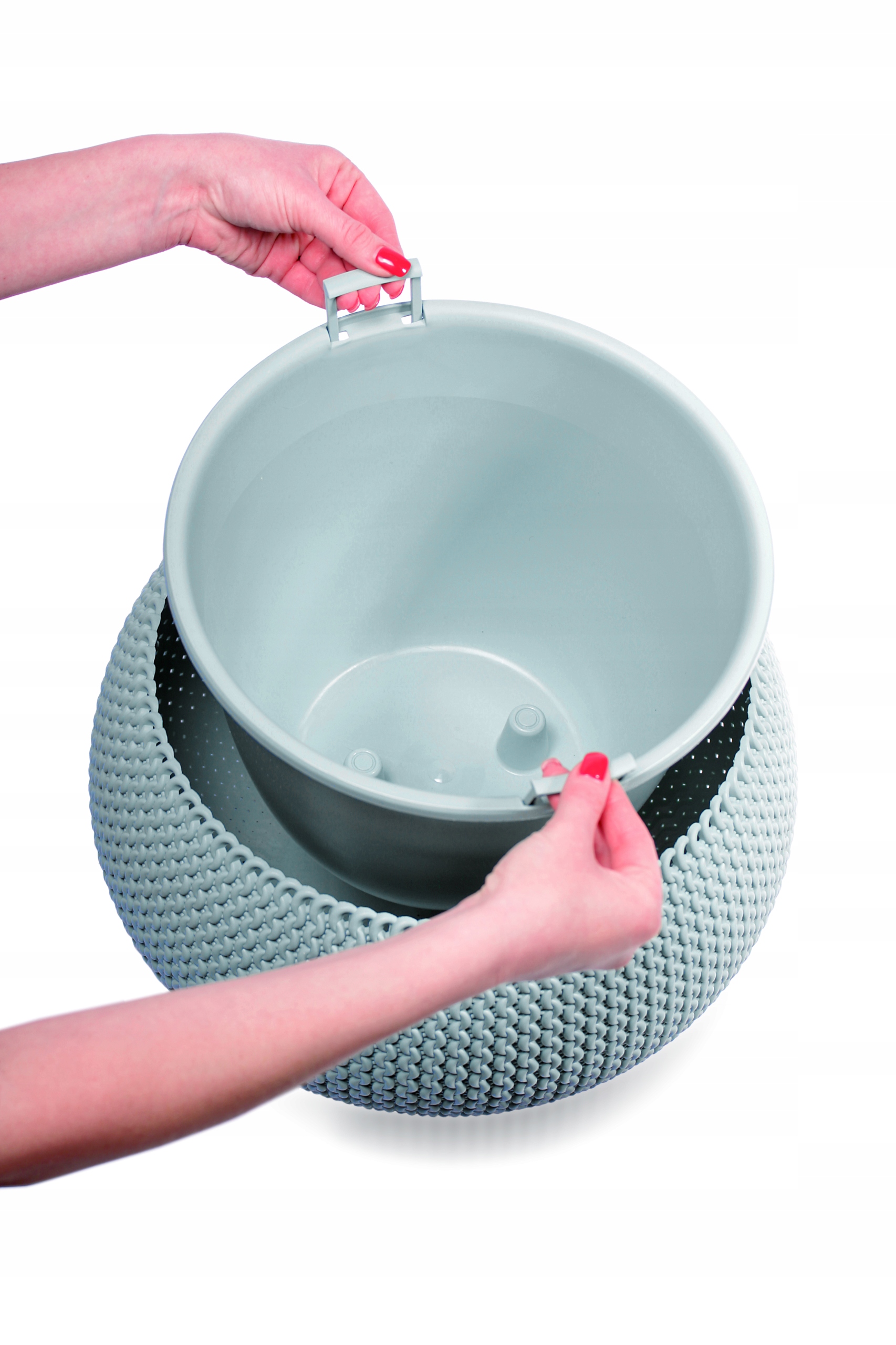 Кашпо SPLOFY BOWL d29см h19см 3.9л  шалфей DKSP290-623U фото в интернет-магазине meandhome.ru