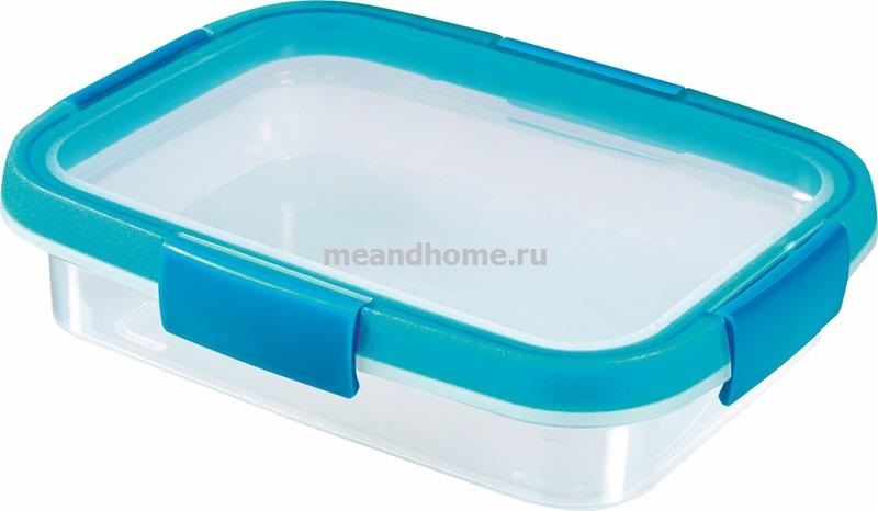 ТОВАРЫ Контейнер пищевой прямоугольный Smart Fresh 0,7л голубой, прозрачный CURVER 232587 в интернет-магазине meandhome.ru