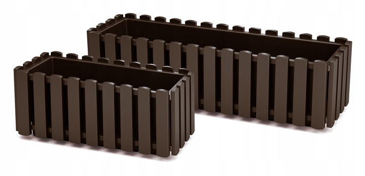 Ящик балконный Boardee Fence 58х18х16см коричневый DDEF600 фото в интернет-магазине meandhome.ru