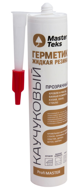 Герметик каучуковый MasterTeks PM жидкая резина 0,29 прозрачный картридж 9612972  (упак.12шт) фото в интернет-магазине meandhome.ru