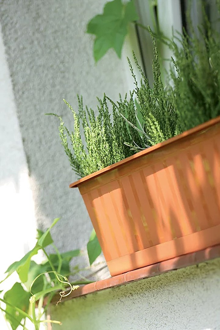 Ящик балконный AGRO 1000х180х140мм терра 2шт фото в интернет-магазине meandhome.ru