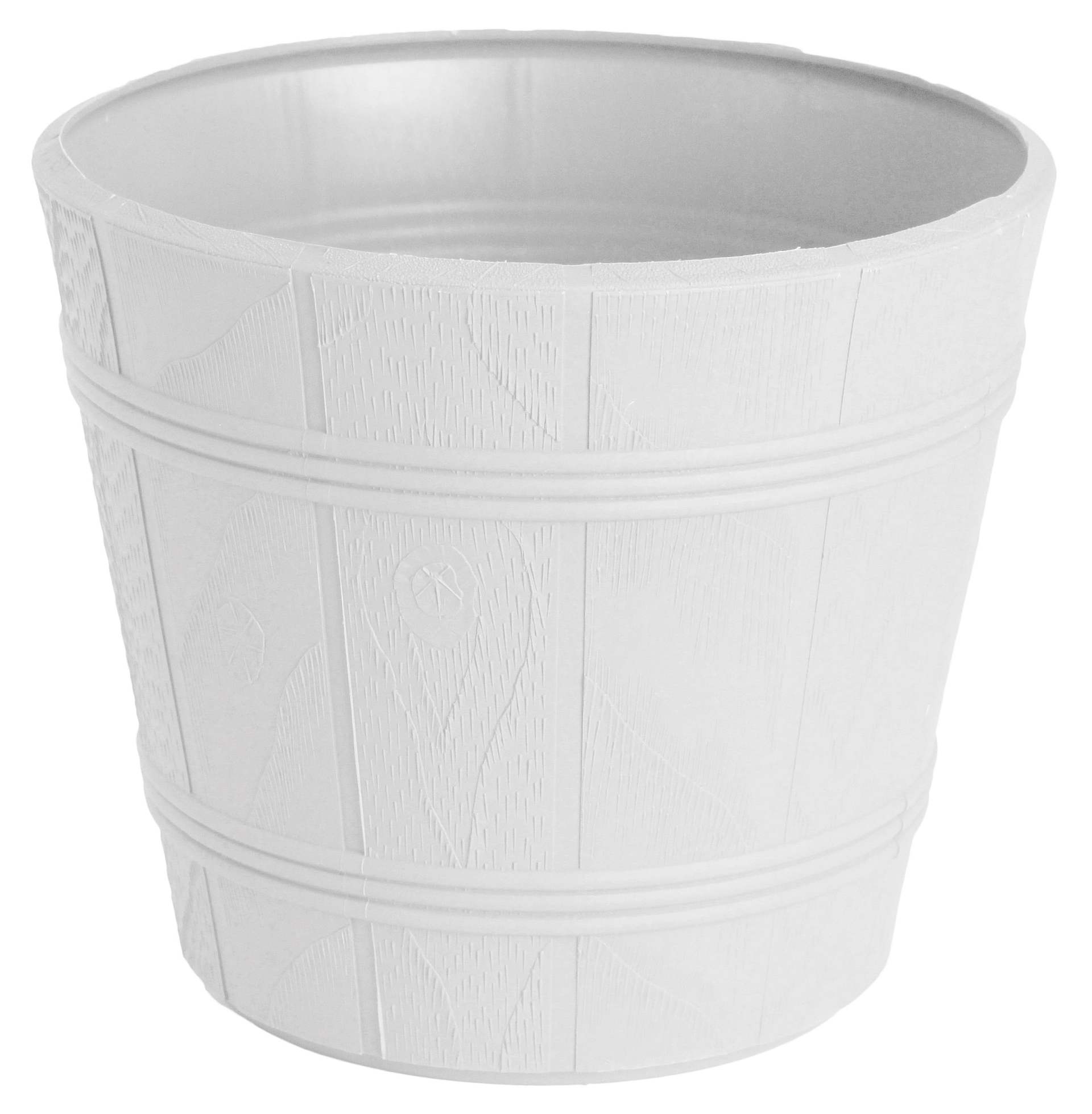 Кашпо ELBA d34см h28,5см 18л белое FP 0904 древоподобное фото в интернет-магазине meandhome.ru