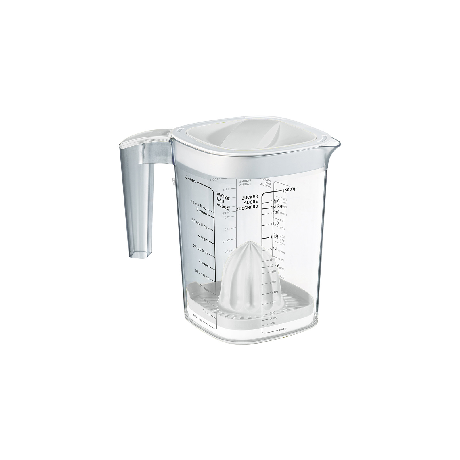 ТОВАРЫ Кувшин мерный LOFT 1,5л с соковыжималкой белый, прозрачный ROTHO 10260 в интернет-магазине meandhome.ru
